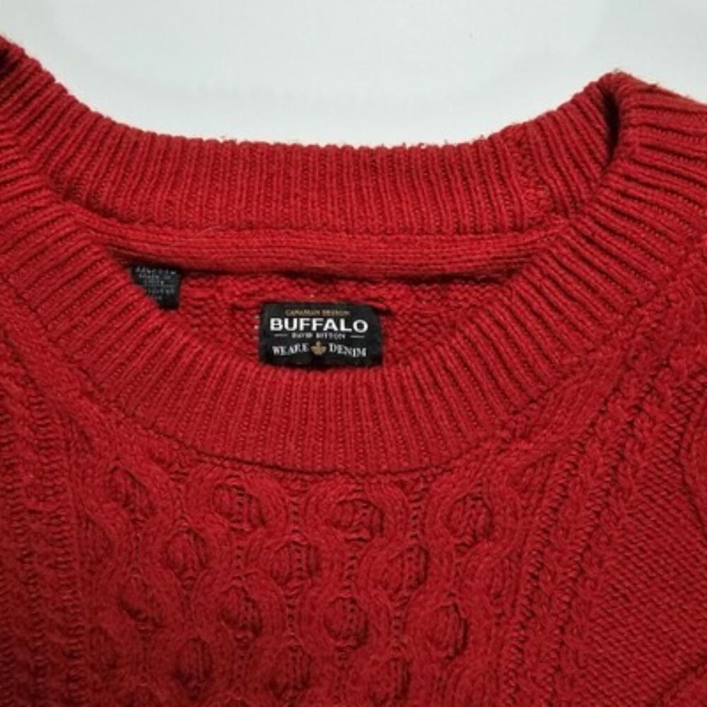 Buffalo-david-bitton Men's Red Jumper - Picture 2 of 8